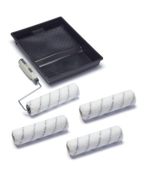 Harris Seriously Good Walls And Ceilings Roller Set with four 230mm medium pile sleeves