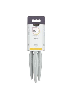 Harris Essentials Gloss Flat Brush Pack of 3, 25, 38, 50mm