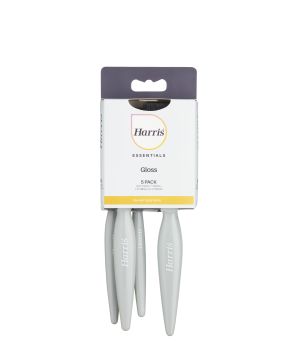 Harris Essentials Gloss Flat Brush Pack of 5