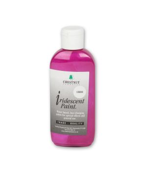 Chestnut Products Iridescent Paint - Cerise - 100ml water based acrylic paint pot