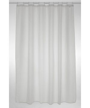 Blue Canyon SC300WH plain white polyester shower curtain, 180x180cm