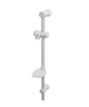 Blue Canyon SH2100/WH Freeway Sliding Bar shower head riser rail in white