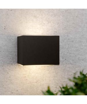 The Solar Centre Avon Up & Down Solar Wall Light in anthracite grey