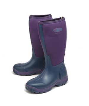 Grubs Frostline 5.0 Wellington Boots in Size 4, Two-Tone Violet Purple