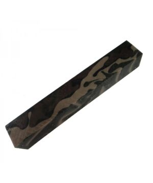 Charnwood AB01 acrylic pen blank in brown and beige camo, 20mm by 20mm by 130mm