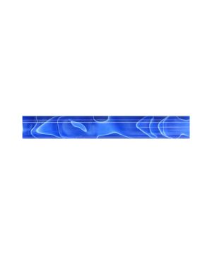 Charnwood AR01 Acrylic Pen Blank 19mm x 130mm in dark blue with white swirl