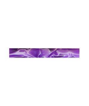 Charnwood AR03 19mm x 130mm acrylic pen blank in dark orchid with white swirl