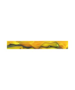 Charnwood AR15 acrylic pen blank in gold with black and white swirl