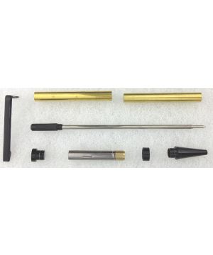 Charnwood PEN7BC 7mm Slimline Twist Pen Kit in Black Chrome
