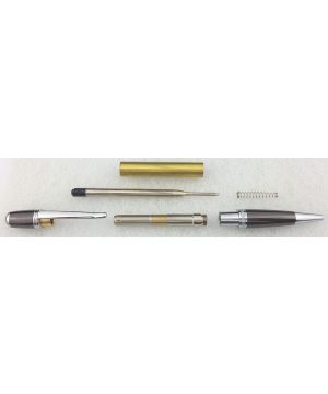 Charnwood Sienna Twist Pen Kit in Chrome and Gun Metal