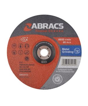Abracs Phoenix II 230mm x 6.0mm x 22mm flat metal grinding disc