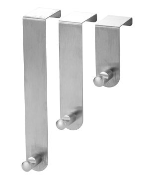 Blue Canyon HK8208 stainless steel overdoor hook set of 3