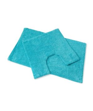 Blue Canyon 105/TQ Premier 2 Piece Bath Mat Set in turquoise