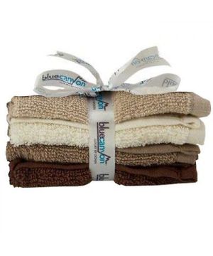 Blue Canyon FC4/EA Premier Collection 4 Pack Face Cloth in earth