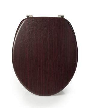 Blue Canyon MDF Toilet Seat with SS Hinge in Mahogany