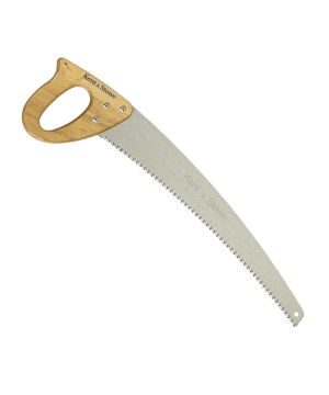 Kent & Stowe 460mm carbon steel pruning saw with curved blade and triple ground teeth