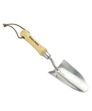 Kent & Stowe 70100077 Stainless Steel Hand Trowel with ash wood handle and 320mm length