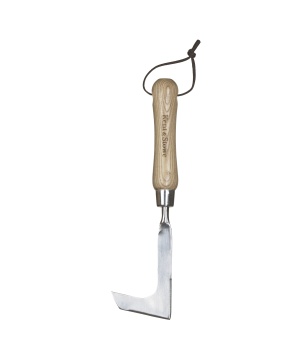Kent & Stowe Stainless Steel Hand Weeding Knife 285mm with ash wood handle