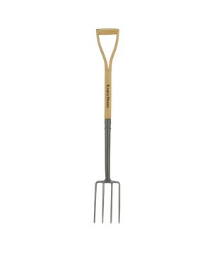 Kent & Stowe Carbon Steel Border Fork 70100218, 104cm with ash wood handle