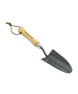 Kent & Stowe 70100277 carbon steel hand trowel with ash wood handle and 320mm length