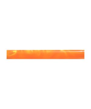 Charnwood AR22 acrylic pen blank in orange with transparent swirl, 19mm diameter and 130mm length