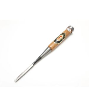 Asahi NK-16 6mm Japanese laminated Shirogami nomi chisel with red oak handle