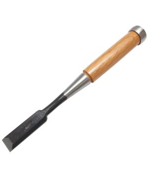 Asahi NK-118 Japanese Laminated Shirogami Nomi Chisel 18mm with red oak handle
