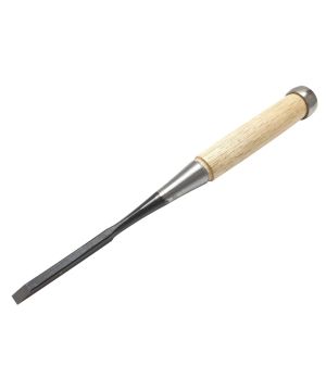 Asahi DK-36 6mm Japanese Laminated SK5 High Carbon Steel Bench Chisel with white oak handle