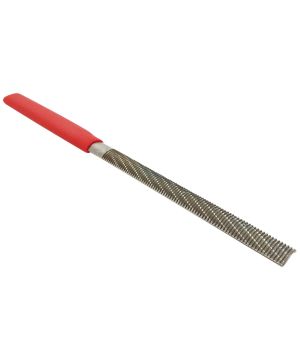 Iwasaki CP-20NH 200mm Japanese Chemically Polished Half Round Needle File with red tang
