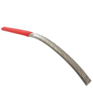 Iwasaki CP-200BNH Japanese Chemically Polished Bent Carvers File, 200mm x 10mm with red handle