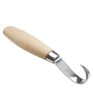 Beber Beber Single Edged Hook Knife Right Hand 1095 high carbon steel blade and beech handle