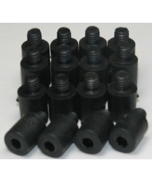 Charnwood VIPERFJR Pack of 16 Spare Rubber Pads for Flat Jaws with screws