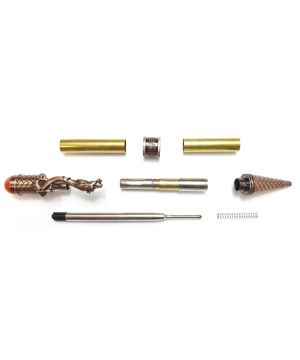 Charnwood Loong LD3 Twist Pen in Antique Rose Copper