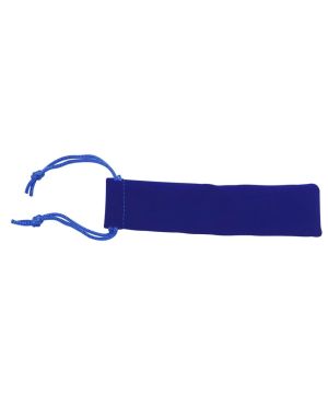 Charnwood VP2 blue velvet drawstring pen pouch, pack of 5