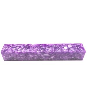 Charnwood AB09 Crush Acrylic Pen Blank in Pearl Purple, 20mm x 20mm x 130mm
