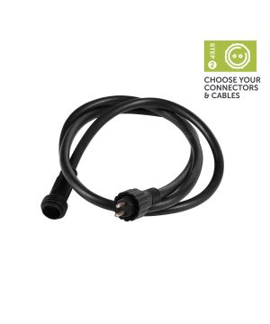 Ellumiere 02EC001 1M Extension Cable for 12V garden lighting systems with robust PVC construction