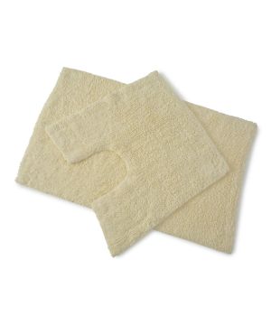 Blue Canyon 105/CR Premier 2 Piece Bath Mat Set 50x80cm 50x50cm Cream