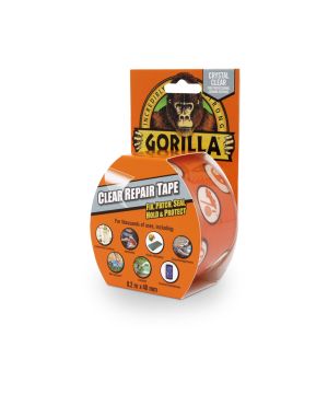 Gorilla Clear Repair Tape, 8.2m, clear