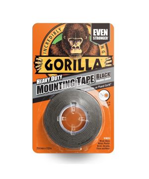 Gorilla Heavy Duty Mounting Tape 1.5m black double-sided adhesive tape
