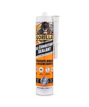 Gorilla All-Condition Sealant in white, 295ml tube