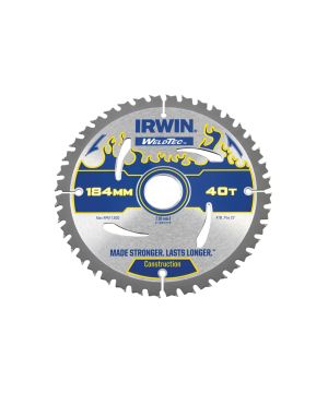 Irwin IRW1897370 Weldtec Circular Saw Blade 184 x 30mm x 40T ATB
