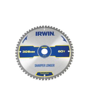 Irwin IRW1897435 305mm x 30mm 60T Construction Circular Saw Blade