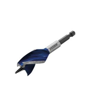 Irwin IRW1921930 6X Blue Groove Stubby Wood Bit, 14mm x 4in