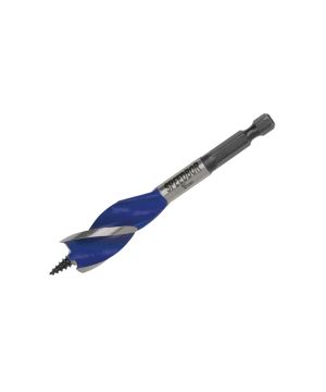 Irwin IRW1921991 6X Blue Groove Stubby Wood Bit - 16mm x 4\"