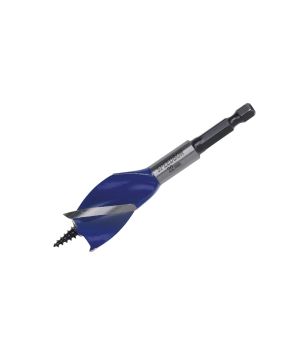 Irwin IRW1921994 6X Blue Groove Stubby Wood Bit 22mm by 4 inches in blue