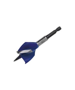 Irwin IRW1921997 6X Blue Groove Stubby Wood Bit, 32mm x 4in