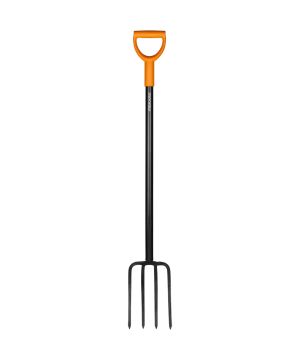 Fiskars 1003458 Solid ErgoComfort Garden Digging Fork with boron steel prongs and D-shaped handle