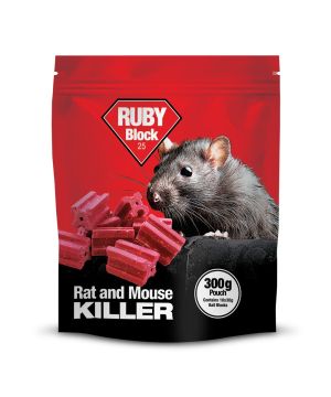 Lodi Ruby Blocks 25 300g Pouch Rodent Control