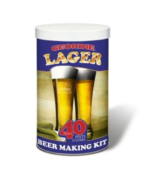 Geordie Lager Beer Making Kit, makes 40 pints of light golden beer