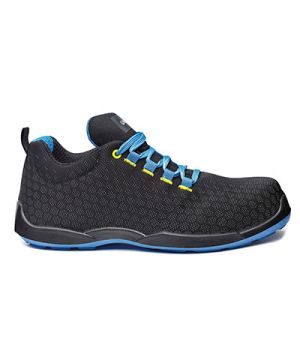 Base B0677 Marathon Safety Trainer in Black and Blue Size 11